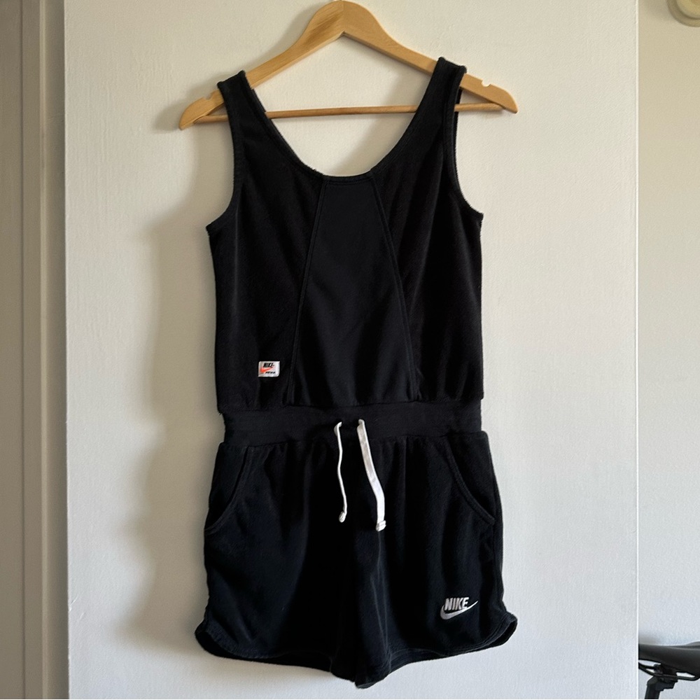 Nike NSW Heritage Girls’ Grade School French Terry Black Romper Size Large EUC - Picture 4 of 13
